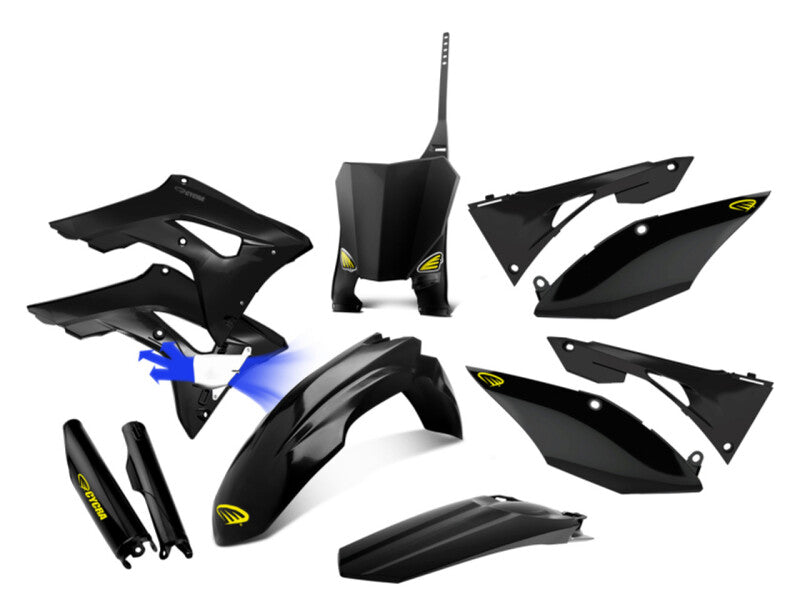 Cycra 08-09 Honda CRF250R Powerflow Full Body Kit Black 1CYC-9301-12 1CYC-9301-12 User 1