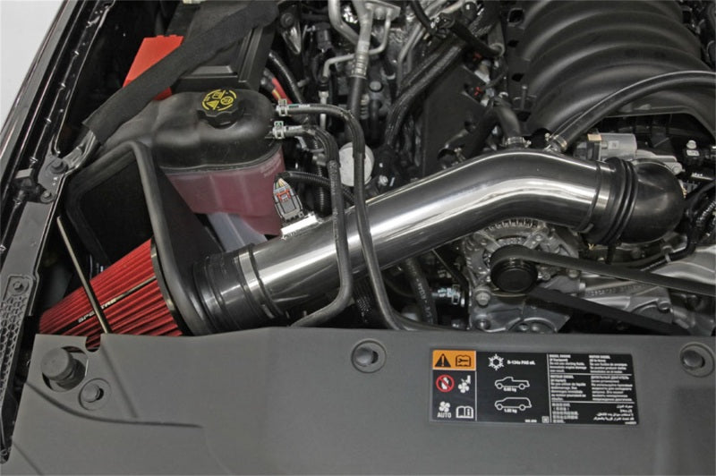 Spectre 14-15 GM Silverado/Sierra V8-5.3L F/I Air Intake Kit - Polished w/Red Filter 9006 9006 Photo - Mounted