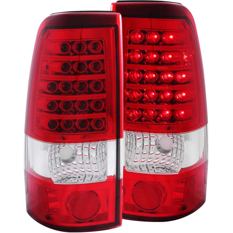 Anzo 1999-2007 Chevrolet Silverado 1500 LED Taillights Red/Clear 311010 Photo - Primary