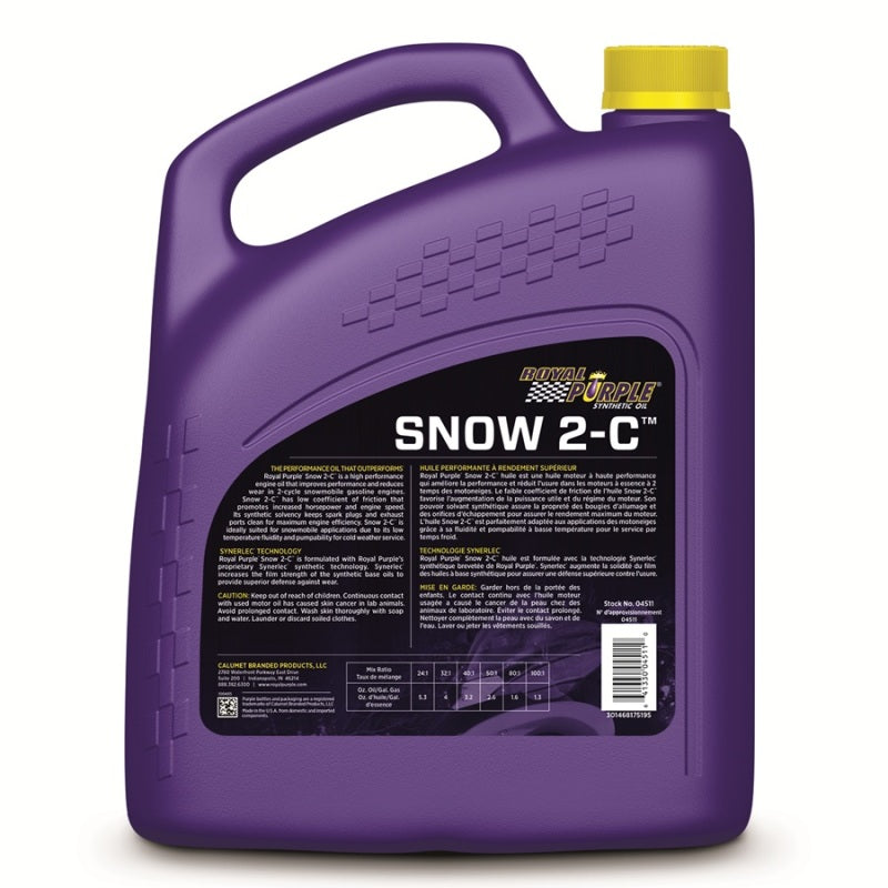 Royal Purple Snowmobile 2 Cycle Oil Case 3x1 Gallon ROY43511 43511 User 1