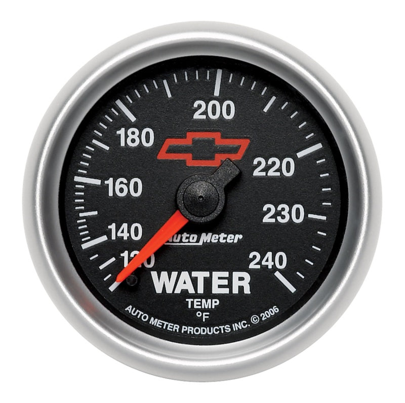 Autometer Gauge, Water Temp, 2 1/16", 120-240 Geg. F Mechanical, Gm Bowtie Black 3632-00406 User 2