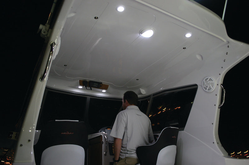 Hella Lights Miscellaneous; Lamp INT SL HI WHT RND SS 980500521 Photo - Mounted