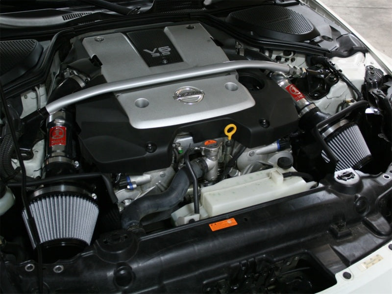 aFe Takeda Stage-2 Pro DRY S Cold Air Intake System: Nissan 350Z 07-08 V6- TR-3004P Photo - Mounted