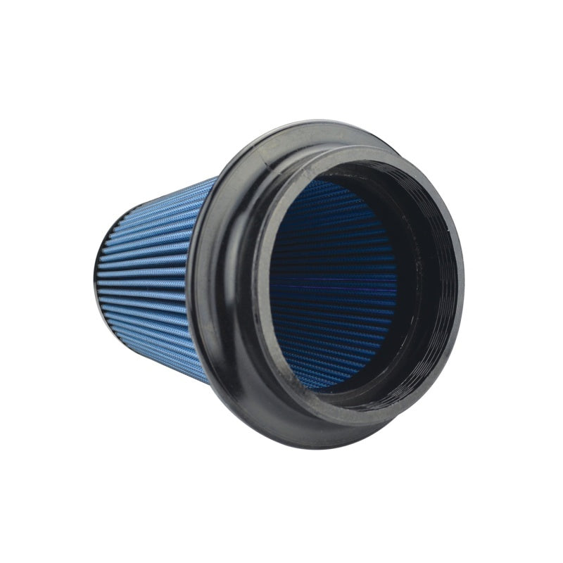 Injen SuperNano-Web Air Filter 5in Flange ID 7in Base/ 7.9in Height/ 5in Top/ Filter Monitor Nipple X-1106-BB X-1106-BB Photo - Unmounted