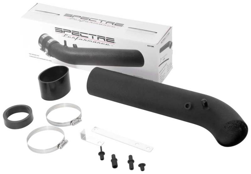 Spectre Universal Intake Tube Kit 3in. - Aluminum - Black 8219K 8219K Photo - out of package