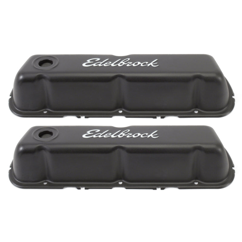 Edelbrock Valve Cover, Signature Series, Ford, 260-289-302-351W CID V8, Black 4603 Photo - Primary