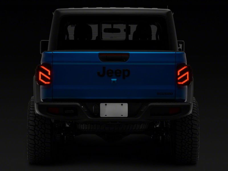 Raxiom 20-23 Jeep Gladiator JT Axial Series LED Tail Lights- Blk Housing (Smoked Lens) JG18584 JG18584 Photo - Close Up