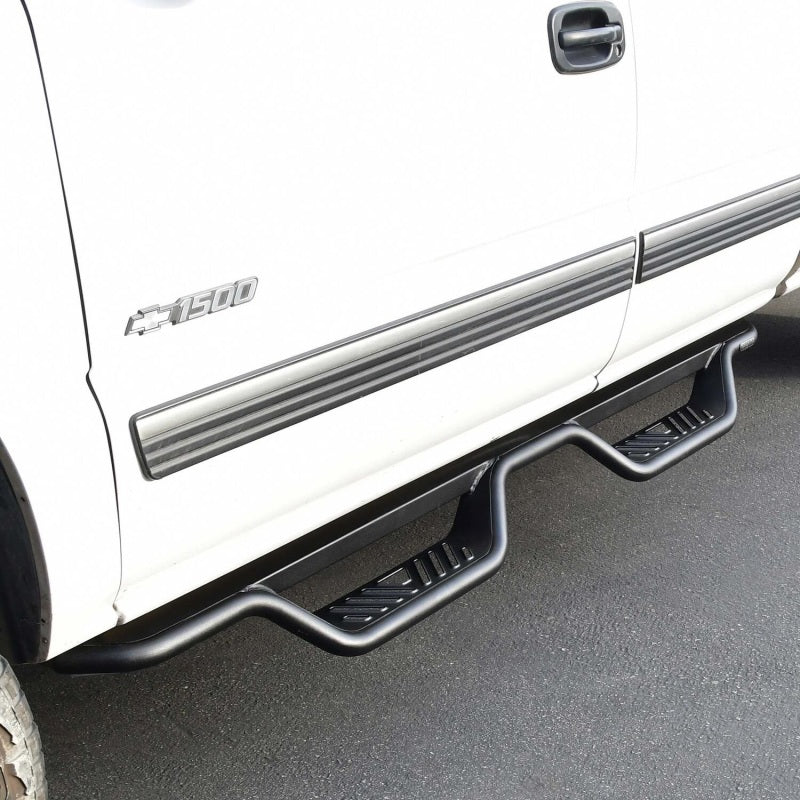 Westin 99-13 Chevrolet Silverado 1500 (Ext. Cab) Outlaw Drop Nerf Step Bars - Textured Black 20-11685 20-11685 Photo - Mounted