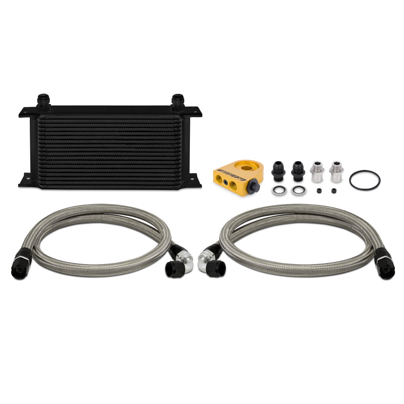 Mishimoto Universal Thermostatic 19 Row Oil Cooler Kit Black MMOC-ULTBK Photo - Primary
