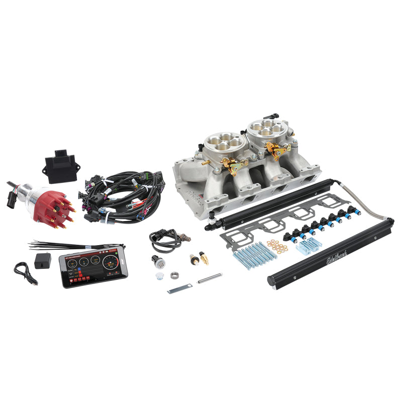 Edelbrock Pro Flo 4 EFI System Seq Port Chrysler Gen II Hemi 426-572 950 Max HP 60lb/hr Satin Finish 35670 35670 Photo - Primary
