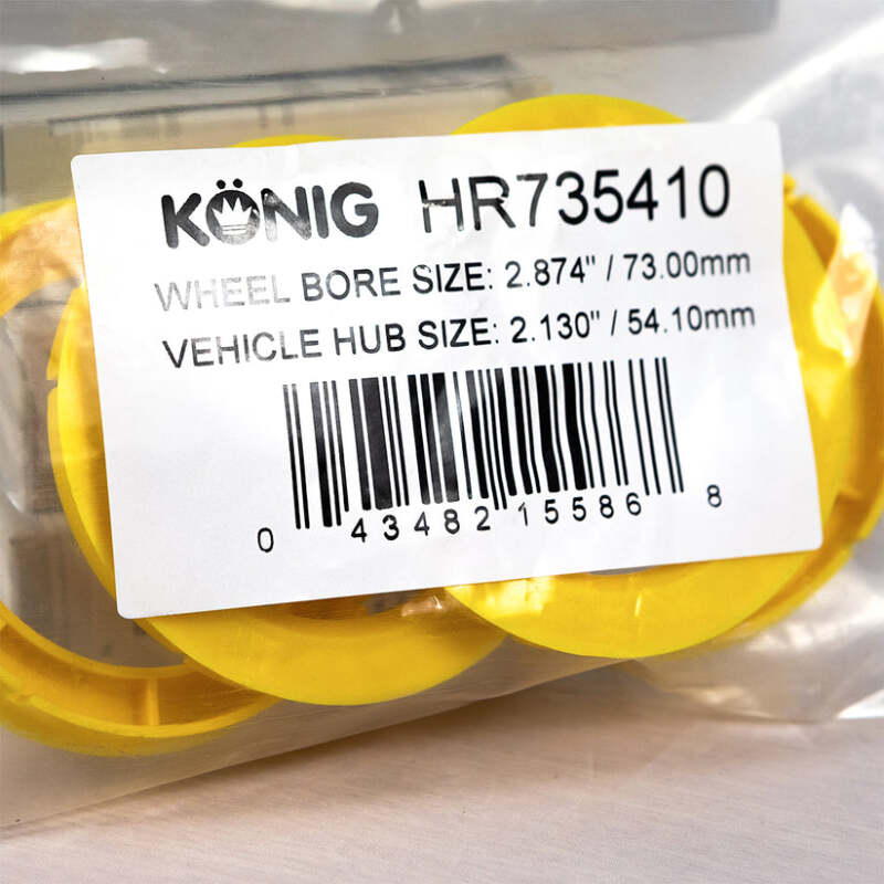 Konig Hub Ring Set (4pcs) - 73.1mm O.D. / 54.1mm I.D. HR735410 HR735410 User 1