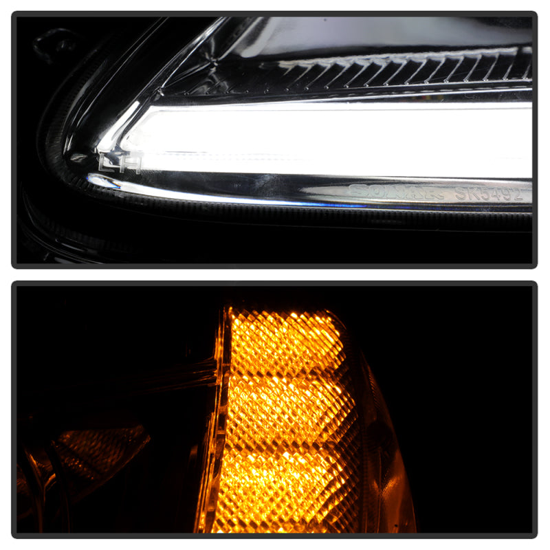 SPYDER 05-13 Chevy Corvette C6 Projector Headlights Seq LED Turn Signal w/SB DRL Parking Light 5087928 5087928 User 6