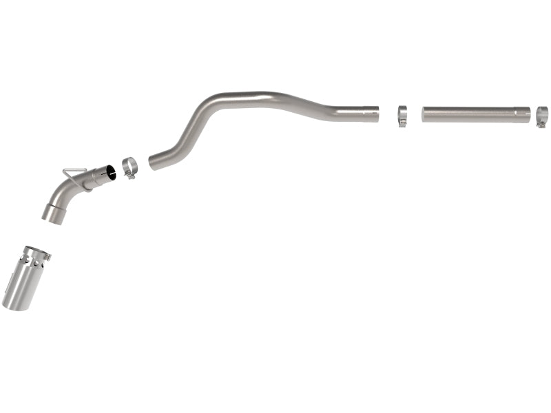 aFe Large Bore-HD 3in 409-SS DPF-Back Exhaust System w/ Polished Tip 14-19 RAM 1500 V6 3.0L (td) 49-42065-P 49-42065-P Photo - Unmounted