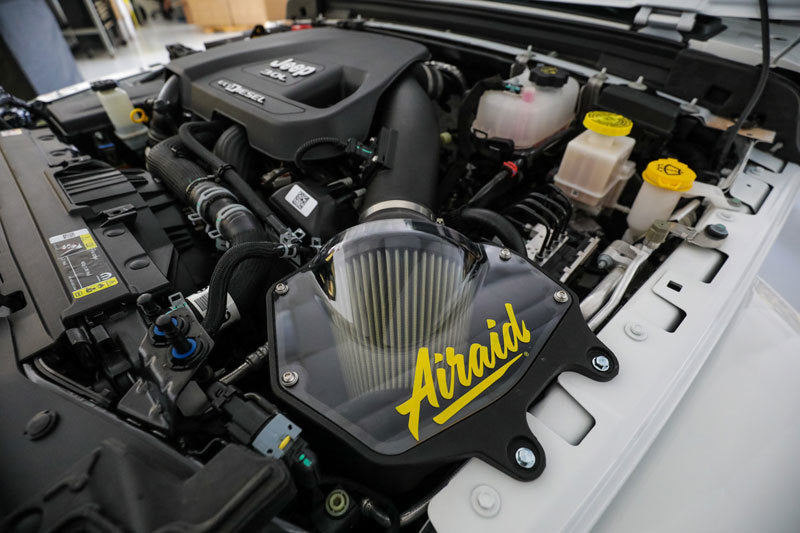 Airaid 20-21 Jeep Wrangler V6-3.0L DSL Performance Air Intake System - Hardware Included 314-294 314-294 Photo - Mounted