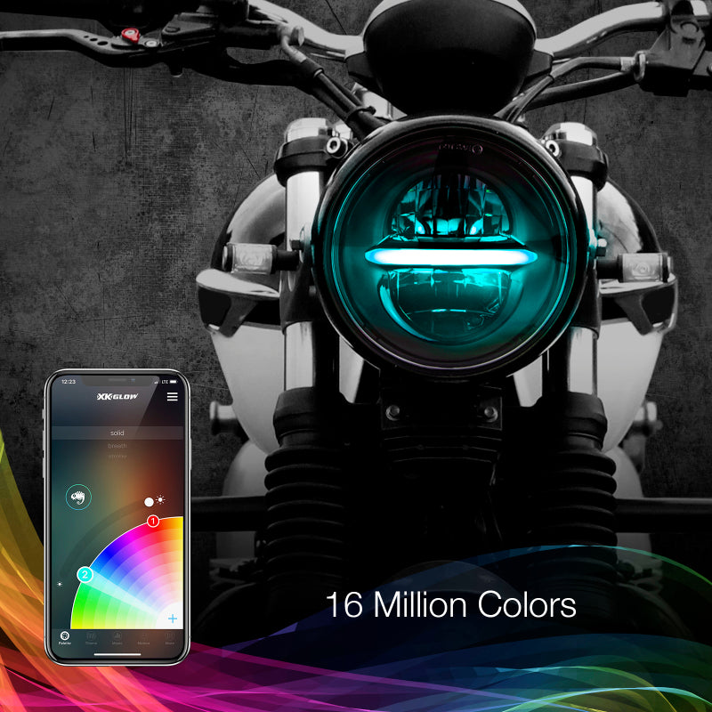 XKGLOW 5-3/4in Headlight Chr XK-5IN-KIT-W XK-5IN-KIT-W User 1