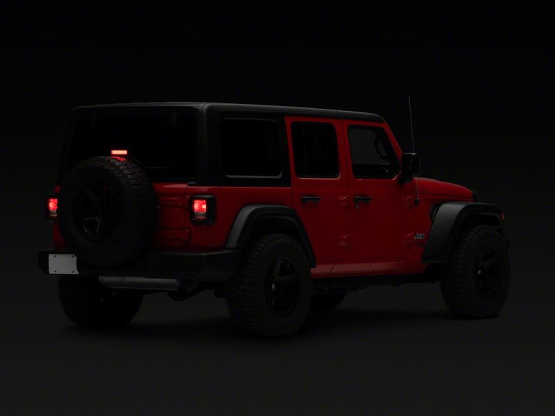 Raxiom 18-23 Jeep Wrangler JL Axial Series Hyper Flash LED Third Brake Light- Red J140395-JL J140395-JL Photo - Close Up