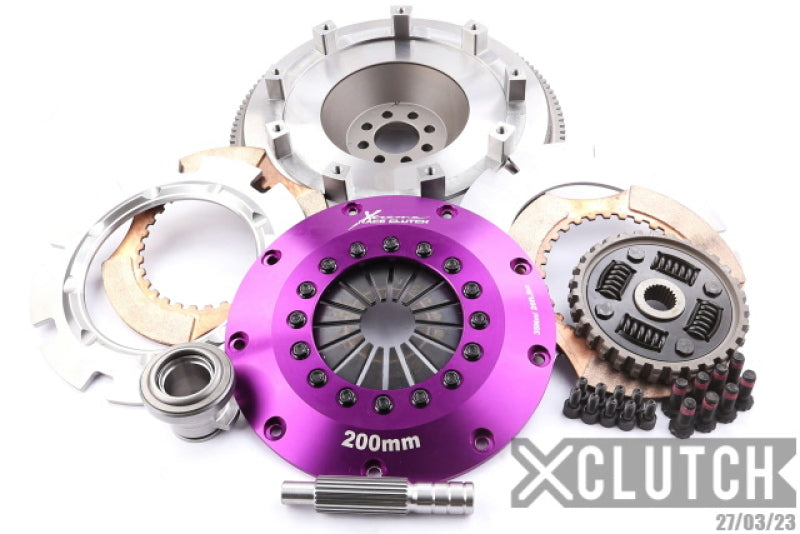 XCLUTCH 03-06 Nissan 350Z Base 3.5L 8in Twin Sprung Ceramic Clutch Kit XKNI20523-2B XKNI20523-2B Photo - Primary
