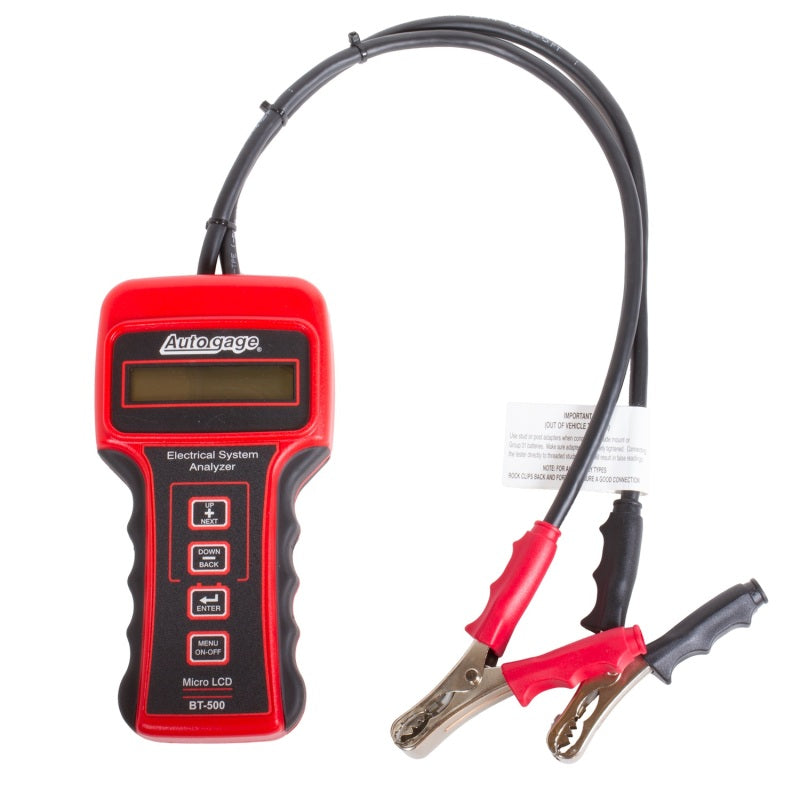AutoMeter Battery Tester 6/12/24V Autogage BT-500 BT-500 Photo - Primary