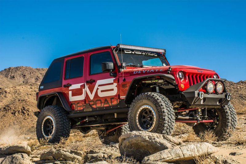 DV8 Offroad 07-18 Jeep Wrangler JK Front & Rear Flat Tube Fenders FENDB-02 FENDB-02 Photo - Close Up