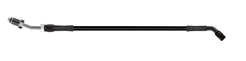 Goodridge 74in Universal Clutch Line w/Blk Zinc Fittings & Blk Hose - 45Deg Banjo w/20Deg 7/16 UNF HD1046-1CB-BK74 HD1046-1CB-BK74 Photo - Primary