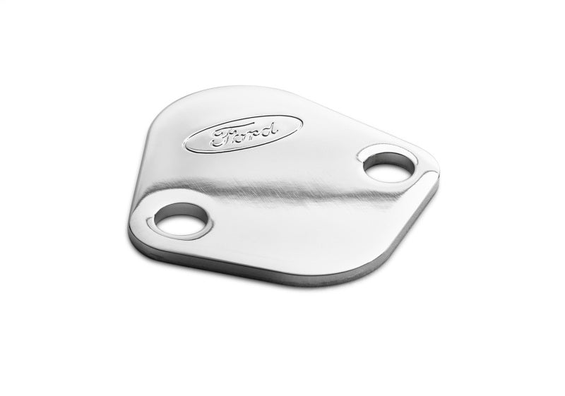 Ford Fuel Pump Block-Off Plate Chrome w/Ford Logo FRD302-290 302-290 Photo - Unmounted