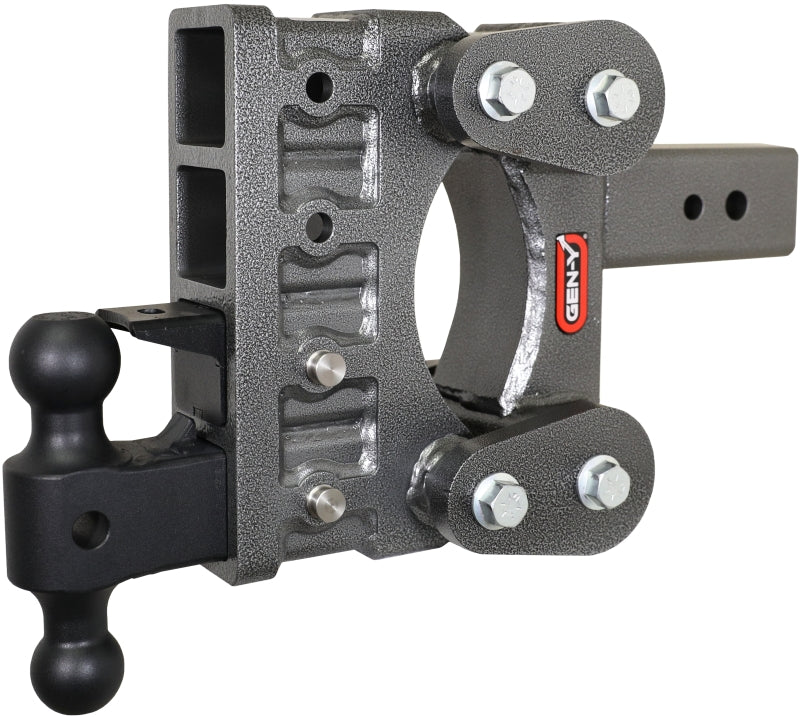 GEN-Y Hitch Gen-Y The Boss Torsion-Flex 3in Shank 6in Drop 21K Hitch w/GH-061 Dual-Ball/GH-062 Pintle Lock GH-1824 GH-1824 Photo - Primary
