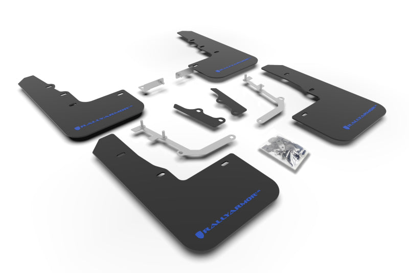 Rally Armor 20-22 Hyundai Venue Black Mud Flap Blue Logo MF65-UR-BLK/BL MF65-UR-BLK/BL Photo - Primary