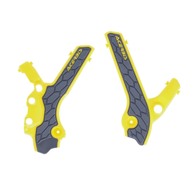 Acerbis 00+ Suzuki DRZ400E/S/SM Frame Guards- X-Grip - Gray/Yellow 2983341120 2983341120 Photo - Primary