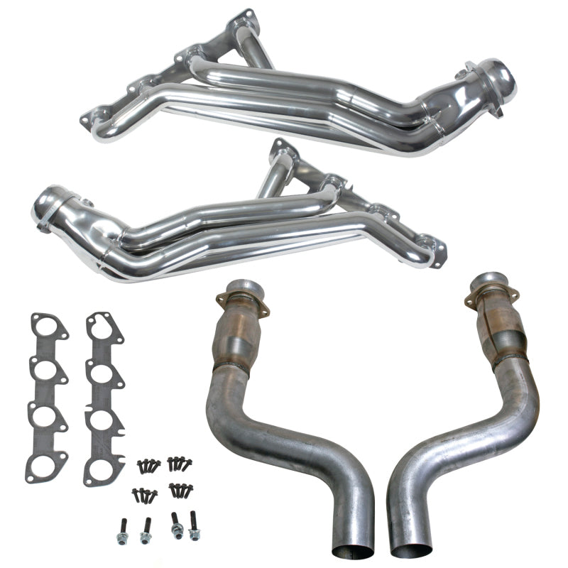 BBK 09-24 Dodge Challenger/Charger 5.7L 1-3/4in Headers w/High Flow Catted Mid Pipe (Silver Ceramic) 40464 40464 Photo - Primary