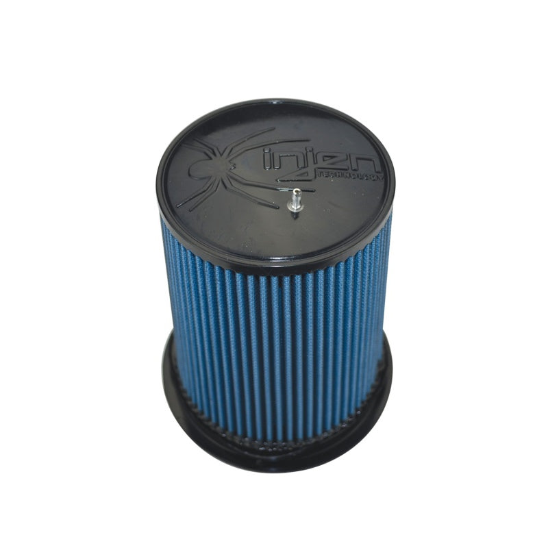Injen SuperNano-Web Air Filter 5in Flange ID 7in Base/ 7.9in Height/ 5in Top/ Filter Monitor Nipple X-1106-BB X-1106-BB Photo - Unmounted