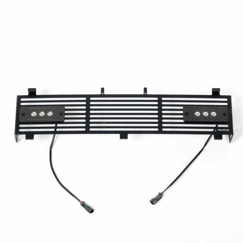 Putco 11-16 Ford SuperDuty - SS Black Bar Design w/ Qty 2 - 6in Light bars Bumper Grille Inserts 87165L-2 87165L-2 Photo - Primary