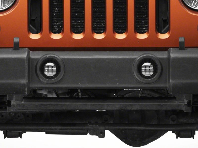 Raxiom 07-23 Jeep Wrangler JK & JL Axial Series Tri-Bar LED Fog Lights- Amber J130810 J130810 Photo - Close Up