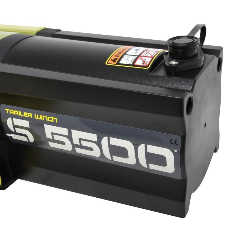 Superwinch 5500 LBS 12 VDC 1/4in x 60ft Synthetic Rope S5500 Winch 1455201 1455201 Photo - Close Up