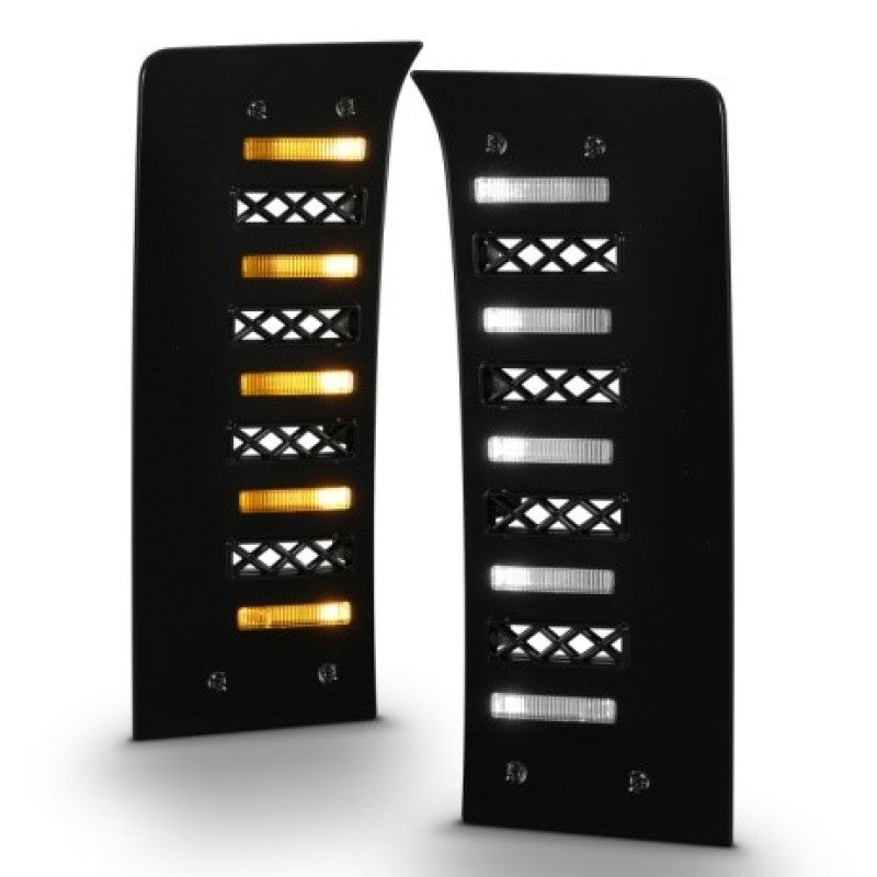 ANZO 22-24 Toyota Tundra (w/Factory LED Refl. & OE Bumper) Z-Series Full LED DRL Vent Lights - Pair 511089X 511089X User 1