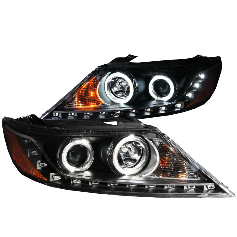 Anzo 2011-2013 Kia Sorento Projector Headlights w/ Halo Black (CCFL) 111248 Photo - Primary