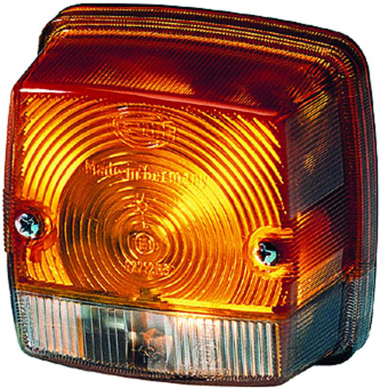 Hella 3014 Series Amber and White Turn Signal and Side Marker Lamp 003014251 Photo - Primary