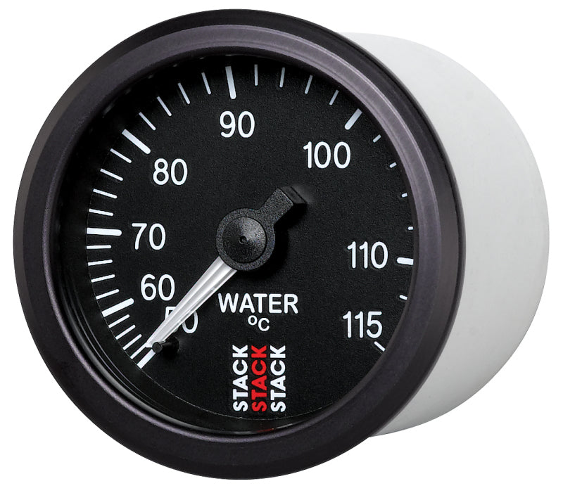 Autometer Stack Instruments 52mm 50-115 Celsius 3/8 BSPT (M) Mechanical Water Temp Gauge - Black ST3107 ST3107 User 2