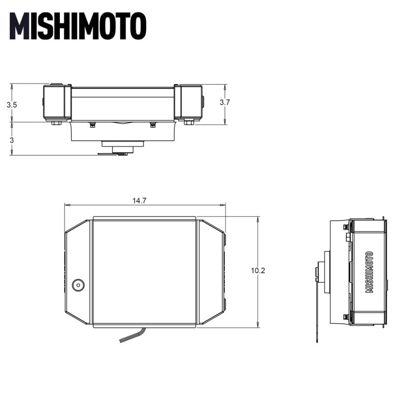 Mishimoto Universal Drag Race Performance Aluminum Radiator - Black MMRAD-UNI-DRGBK MMRAD-UNI-DRGBK User 1