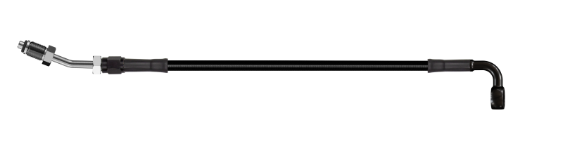 Goodridge 74in Universal Clutch Line w/Blk Zinc Fittings & Blk Hose - 90Deg Banjo w/20Deg 7/16 UNF HD1091-1CB-BK74 HD1091-1CB-BK74 Photo - Primary