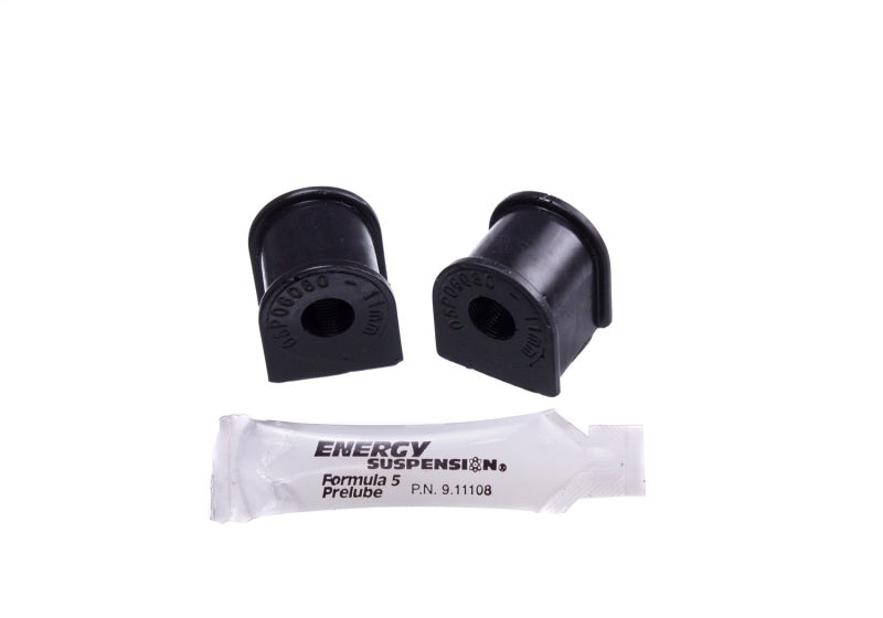 Energy Suspension Sway Bar Bushing Set Black Rear Bar Dia. 11mm 16.5152G Photo - Primary