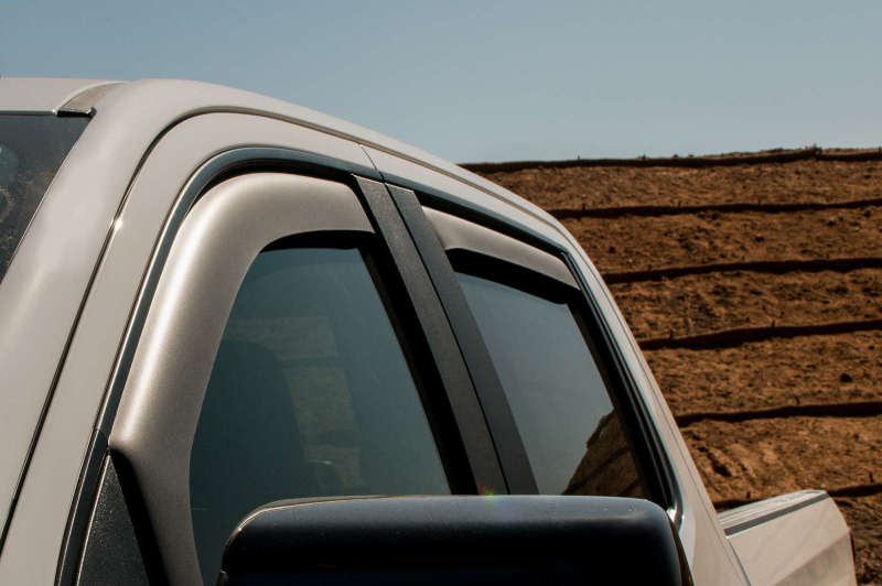 EGR 2019 Chevy 1500 Crew Cab In-Channel Window Visors - Dark Smoke 571691 571691 Photo - Mounted