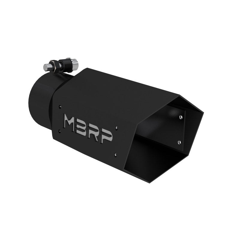 MBRP 4in Hex Exhaust Tip 3in Inlet 10in Long Black MBRT5169BLK T5169BLK Photo - Primary