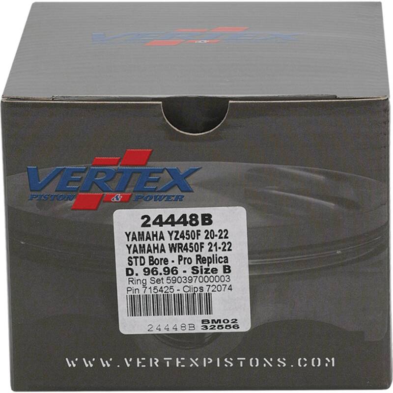 Vertex Pistons Vertex Piston 21-23 Yamaha WR 450 F 450cc Forged Replica Piston Kit 24448B 24448B Photo - Primary