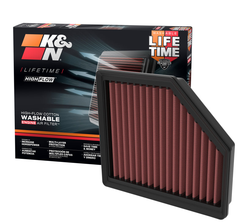 K&N Engineering K&N 21-22 Nissan Qashqai III 1.3L L4 F/I Replacement Air Filter 33-3174 33-3174 Photo - out of package