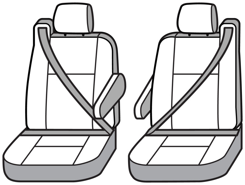 Covercraft 02 Cadillac Escalade Polycotton SeatSaver Custom Front Row Seat Covers - Grey SS3301PCGY SS3301PCGY Photo - out of package