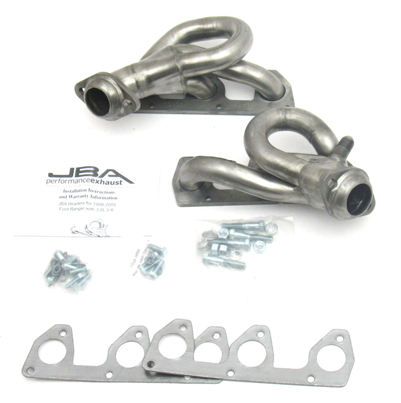 JBA 98-01 Ford Ranger 3.0L V6 w/EGR 1-1/2in Primary Raw 409SS Cat4Ward Header 1647S 1647S Photo - Primary