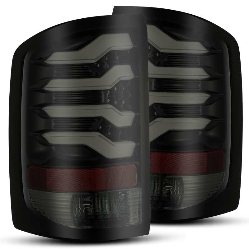 AlphaRex 14-18 GMC Sierra 1500 PRO-Series LED Tail Lights Jet Black 630010 630010 Photo - Primary