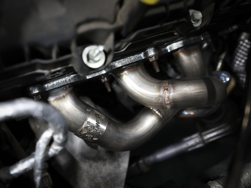 aFe Twisted Steel Shorty Header 11-17 Ford Mustang V6-3.7L 48-43031 48-43031 Photo - Mounted