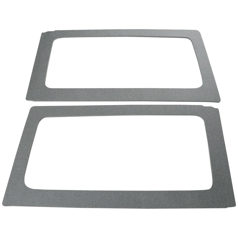 DEI 11-18 Jeep Wrangler JK 2-Door Boom Mat Rear Side Window Trim - 2 Piece - Gray 50153 50153 Photo - Primary