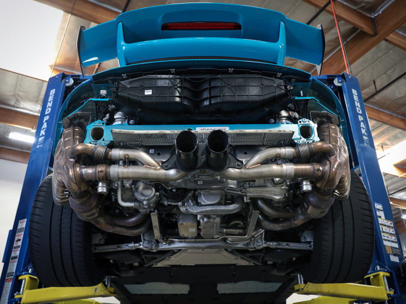 aFe Power MACHForce XP 304 Stainless Secondary Muffler Delete Pipe 14-19 Porsche 911 GT3 3.8L/4.0L 49C36434 49C36434 Photo - Mounted
